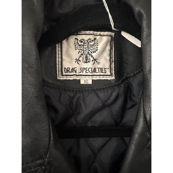 vintage leather jacket drag specialties Size 10 - Picture 2 of 16